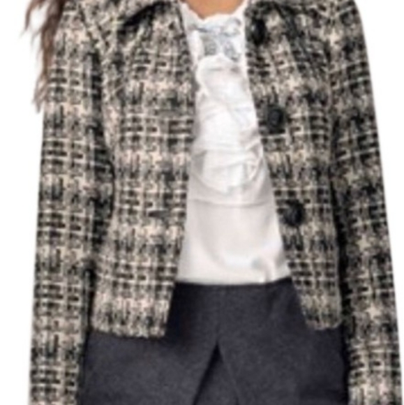 CAbi Jackets & Blazers - CAbi Corporate Blazer Tweed Boucle Jack